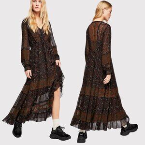 NWT Free People Fall Flowers Maxi Dress Size M